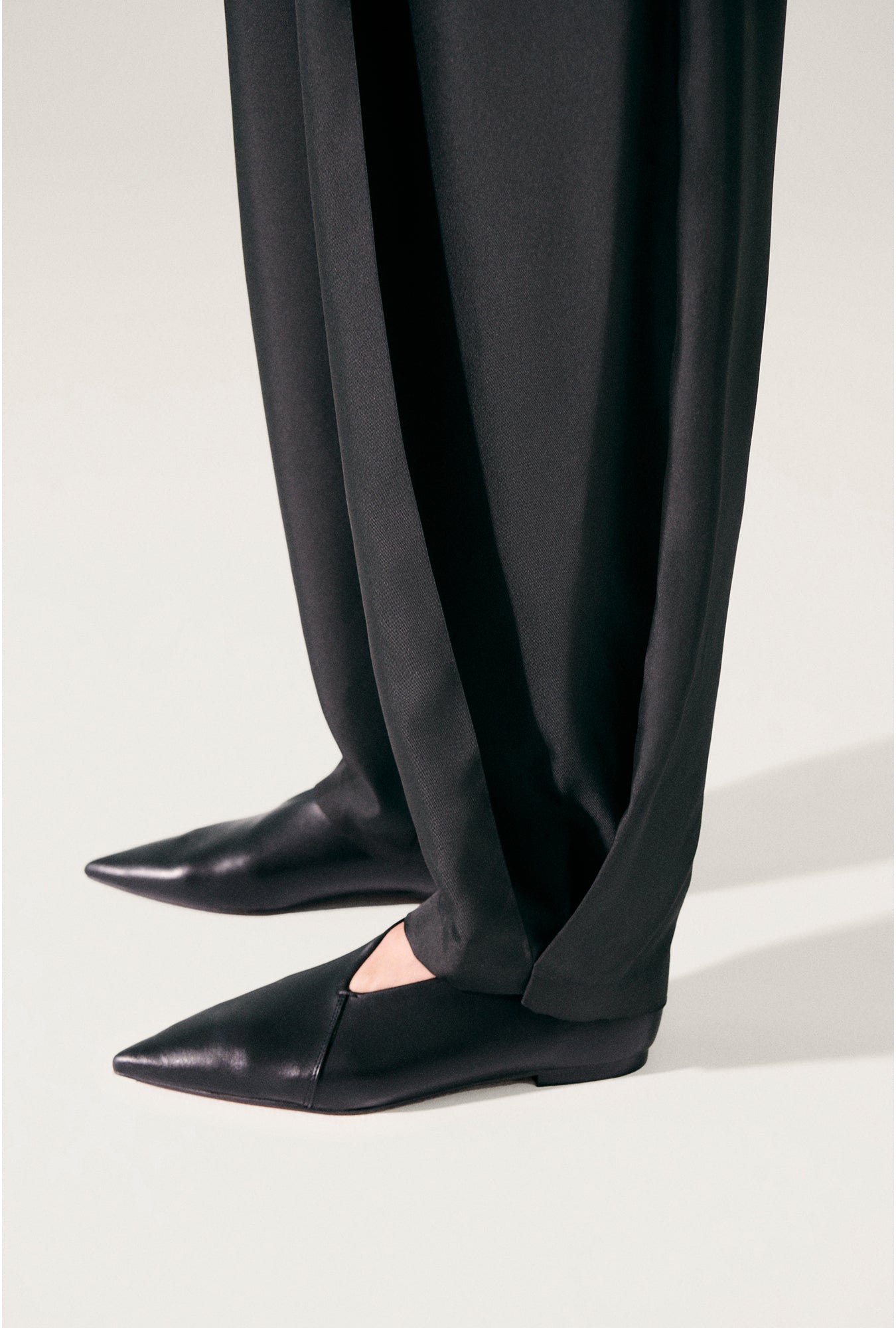 Twill Harem Pants Black