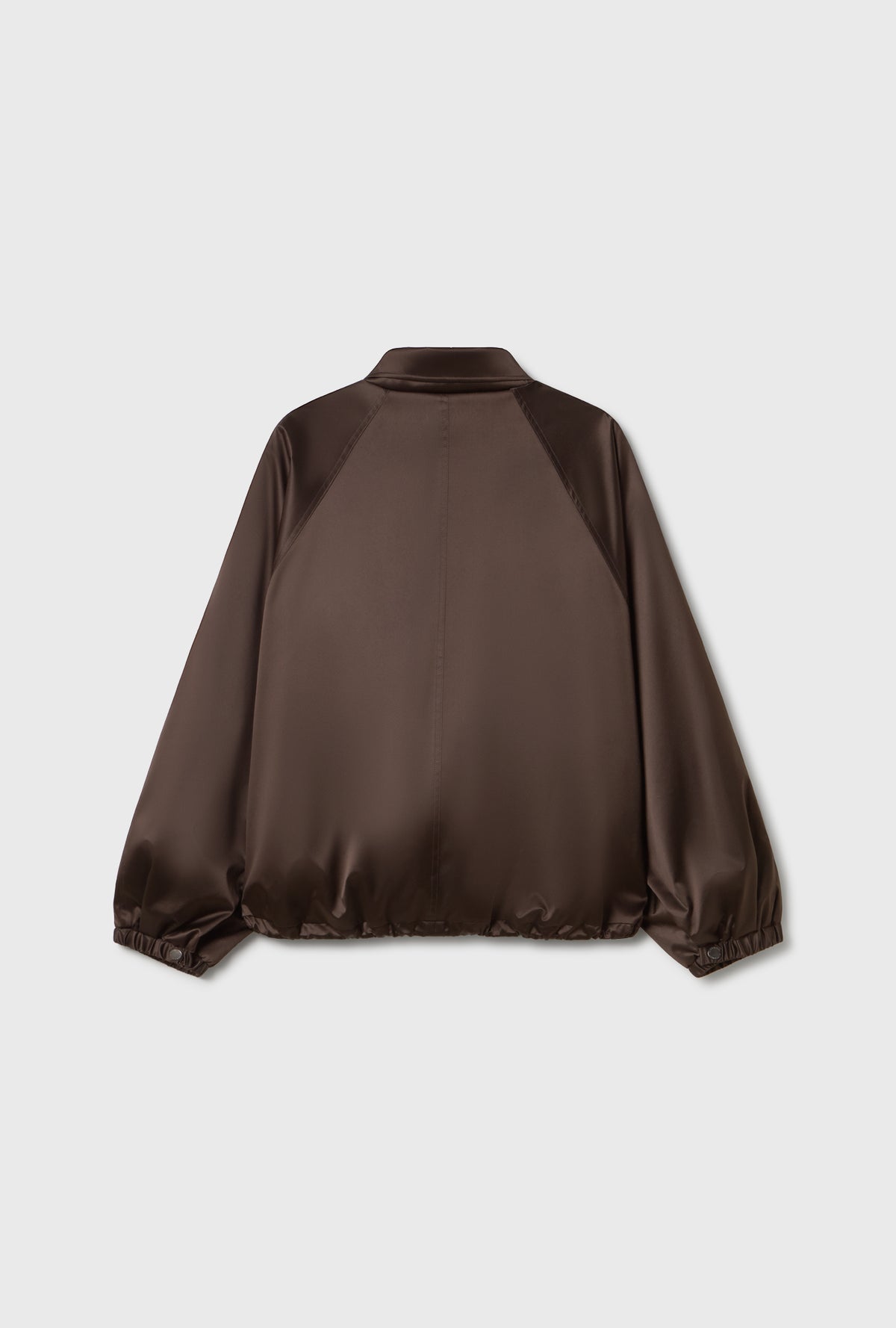 Coated Silk Bomber Jacket Mantis